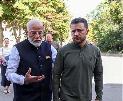 உக்ரைன் அதிபர் ஸெலென்ஸ்கியுடன் பிரதமர் மோடி சந்திப்பு!